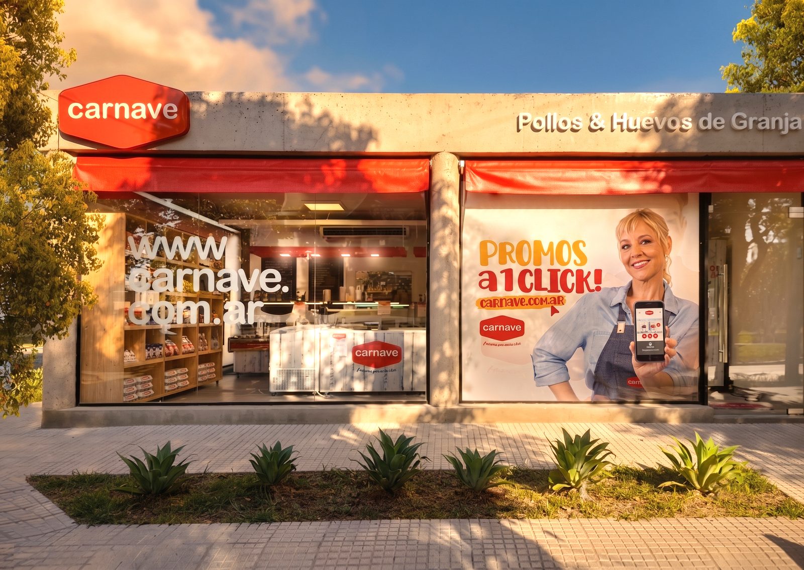 Fachada de una tienda Carnave